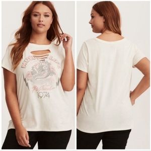 Torrid slashed music festival t-shirt 4x